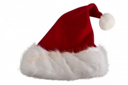 fleece Santa hat - long fur fleece Santa hat - long fur