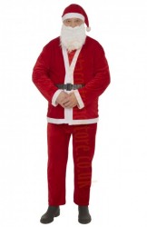 thin plush Santa suit - basic thin plush Santa suit - basic